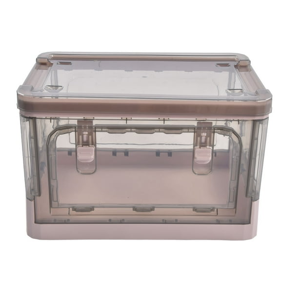 Stackable Storage Bin, Foldable Stackable Collapsible Storage Bin Space Saving 4 Wheel For Home For Office