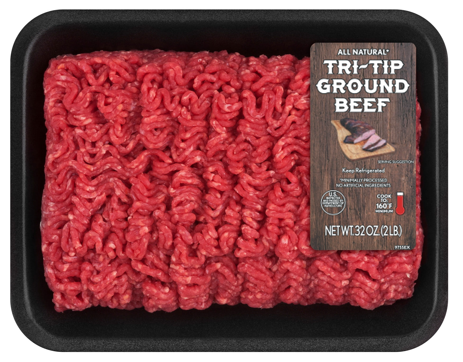all-natural-tri-tip-ground-beef-2lb-walmart-walmart