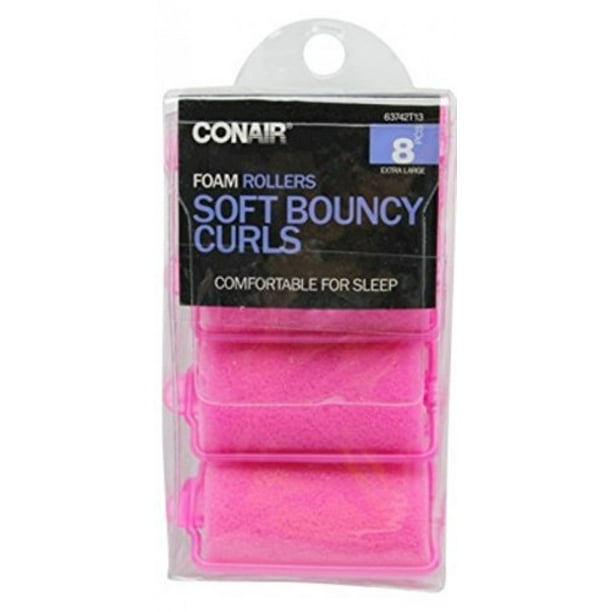 Conair Extra Large Great Hair Foam Rollers 8 Rollers