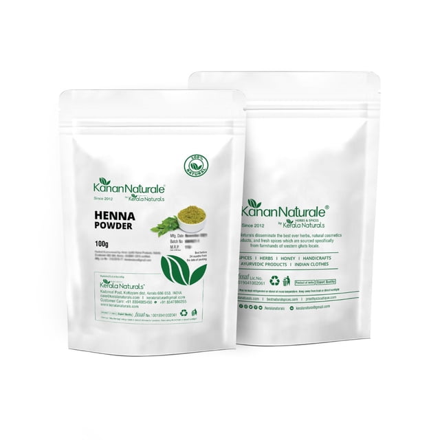 Kerala Naturals Henna Powder for Hair – 100% Pure & Natural – 100 G