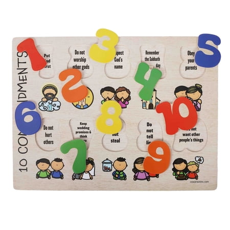 Puzzle Wood Ten Commandments, (Hardcover)