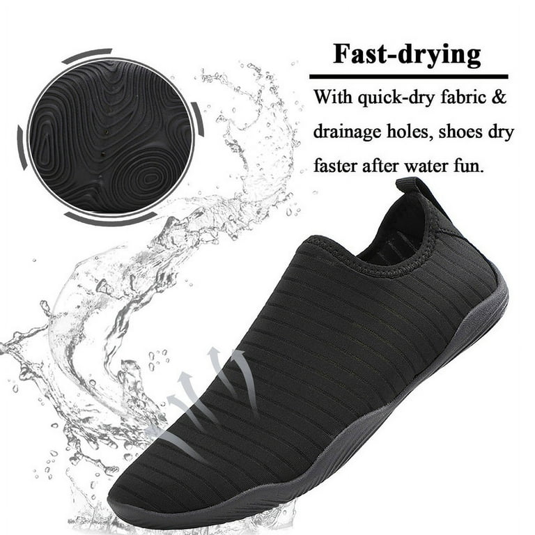 Stepedia Unisex Water Shoes, Non-Slip, Quick-Dry, Aqua Swim Shoes