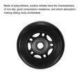 thumbnail image 4 of Uxcell 2.5" OD Inline Skate Wheels with Bearings 82A Skate Replacement, Black, 4 of 5