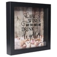 thumbnail image 2 of Lawrence Frames 10x10 Black Shadow Box Wine Cork Holder, 2 of 5