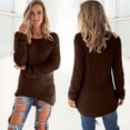 thumbnail image 2 of Womens Furry Pullover Sweater 2026 Fall Winter Fashion Casual Long Sleeve Soft Loose Fit Fluffy Fuzzy Sweaters, 2 of 5