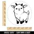 thumbnail image 2 of Adorable Baby Goat Self-Inking Rubber Stamp Ink Stamper - Black Ink - Large 1-1/2 Inch, 2 of 7