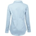 thumbnail image 3 of KOGMO Women's Basic Long Sleeve Button Down Shirts Office Work Blouse Regular Fit (S-3X), 3 of 8