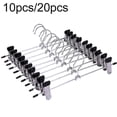 thumbnail image 2 of 10/20 piezas antideslizante soporte ajustable percha pantalones falda ropa Clips giratorios, 2 of 4