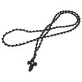 thumbnail image 1 of WEUVEB Collar Pendiente Cruz Simple Negro Con Resistente Y Para Uso Religioso, 1 of 8