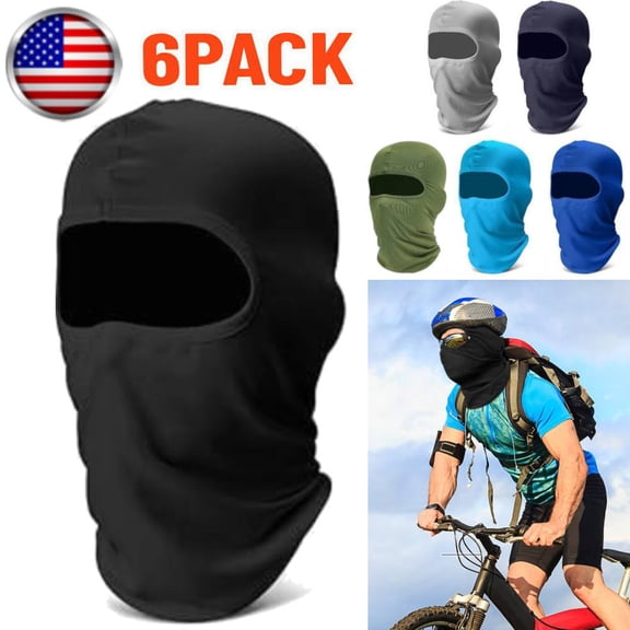 6 Colors Balaclava Ski Mask Kit- Windproof Breathable Full-Face Cover for Men & Women, Moisture-Wicking Multi-Sport Outdoor Running,Cycling,Travel