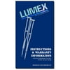 Lumex Universal Aluminum Crutches Adjustable Support, Latex-Free