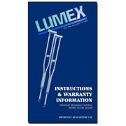 Lumex Universal Aluminum Crutches Adjustable Support, Latex-Free
