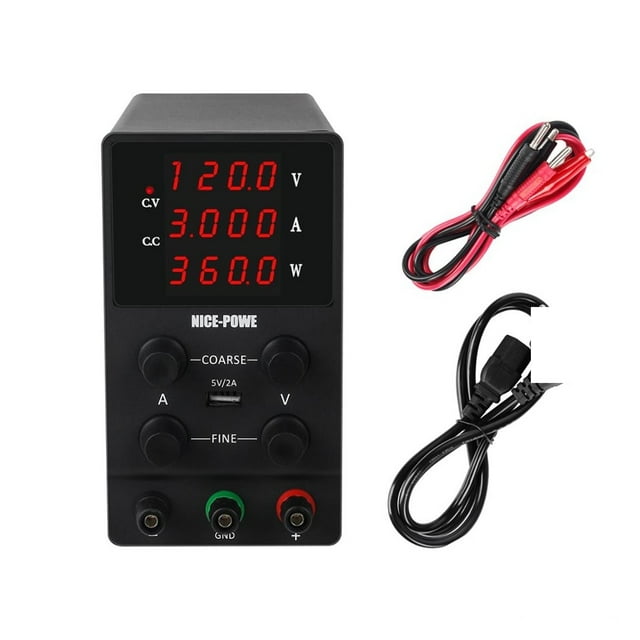 7 Modes 120-V 3A Banc d'Alimentation Réglable Mini Banc d'Alimentation Numérique Commutation de Source Alimentation de Labo CC Entrée 220-V 50Hz