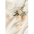 thumbnail image 3 of Pompón Floroom Mum de seda sintética con flores artificiales, 5 unidades, color beige, 3 of 4