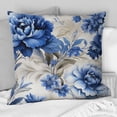 thumbnail image 2 of Designart "Majestic Cobalt Damask II" Floral Printed Throw Pillow, 2 of 5