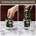 thumbnail image 4 of 2 Pcs Mushroom and Fern Black Pattern Funny Kitchen Towels, Microfiber Dish Towels, Kitchen Tea Towels Set 18" X 26", 4 of 6