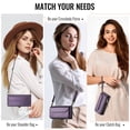 thumbnail image 4 of Crossbody for iPhone 17 Pro Case Wallet【RFID Blocking】with 7-Card Holder Zipper Bills Slot, Soft PU Leather Magnetic Shoulder Wrist Strap for iPhone 17 Pro Wallet Case Women, 4 of 12