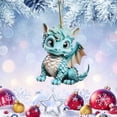 thumbnail image 4 of 2D Adorable Flying Baby Christmas Tree Hanging Ornament Unique Festive Design for Holiday Decorations, 4 of 6
