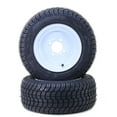 thumbnail image 2 of LIBRA Golf Cart Tire Wheel Assembly 205/50-10 4-Ply w/ 4 Lugs on 4" PCD White Wheel, Set 2 -14002, 2 of 7