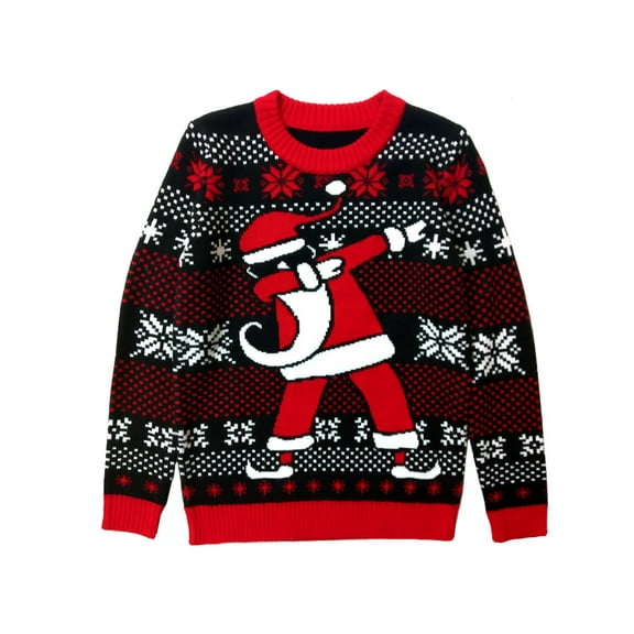 Tstars Girls Christmas Shirts Gift Dabbing Santa Christmas Sweater Gift for Boys Girls Dab Santa Xmas Kids Family Holiday Shirts Xmas Party Christmas Gifts for Girl Kids Sweater