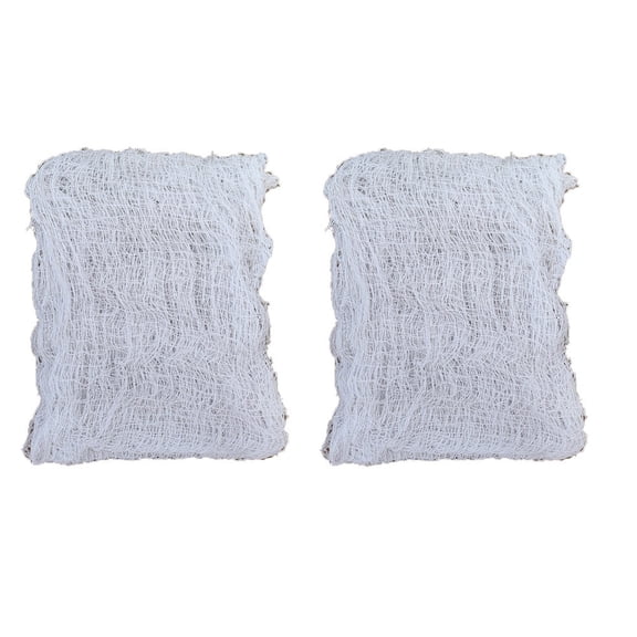 2pcs Halloween Creepy Cloth - Large White Fabric for Room Wall Decor, Scary Gauze Cheesecloth for Haunted House Party, Doorway, Stairway, Window Spooky Decorations, Horror Theme Party Supplies