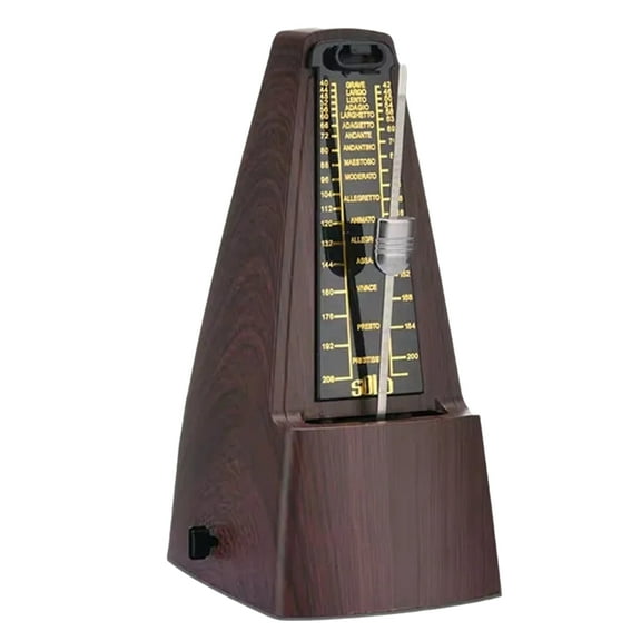 Standard Precision Mechanical Metronome is Suitable for Piano, Guitar, Violin, Bass and Other Instruments Brown,1 * metronome,Brown