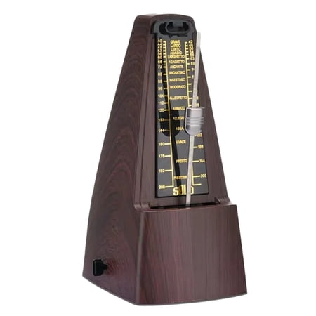 Standard Precision Mechanical Metronome is Suitable for Piano, Guitar, Violin, Bass and Other Instruments Brown,1 * metronome,Brown