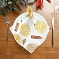 thumbnail image 2 of WOBOGO Lemon Cinnamon Pattern Cloth Napkins 4 Pieces Soft Elegant Touch Durable Absorbent Quick Drying for Elegant Dining, 2 of 8