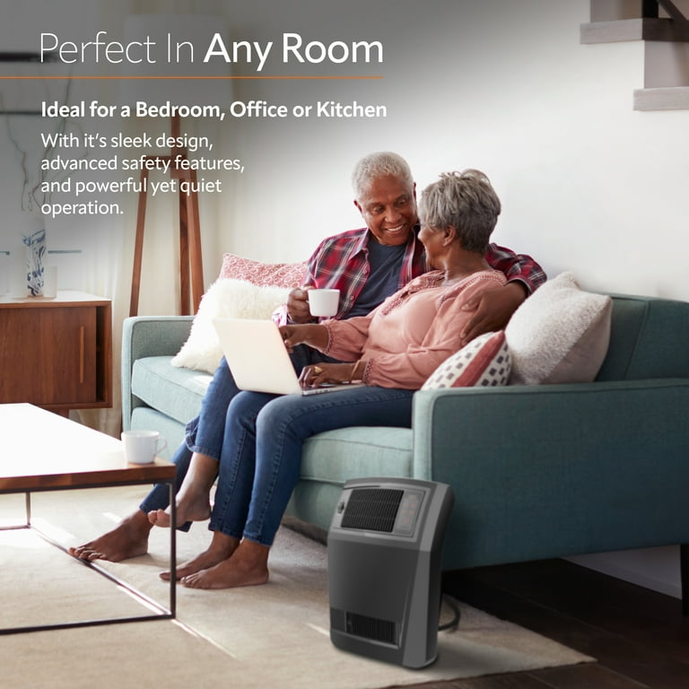 Lasko 1500W Cyclonic Ceramic Console Heater with Timer, CC24925