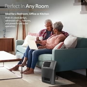 Open Box Lasko CC24925 1500W Cyclonic Ceramic Console Electric Space Heater with Timer Black