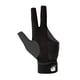 thumbnail image 2 of Guantes de billar de licra de 3 dedos, profesionales, antideslizantes para mano izquierda, para hombre y mujer. Negro, 2 of 8
