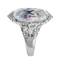 thumbnail image 4 of SPRING PARK Vintage Oval Cut Enamel Flower Butterfly Ring Wedding Promise Ring Engagement, 4 of 6