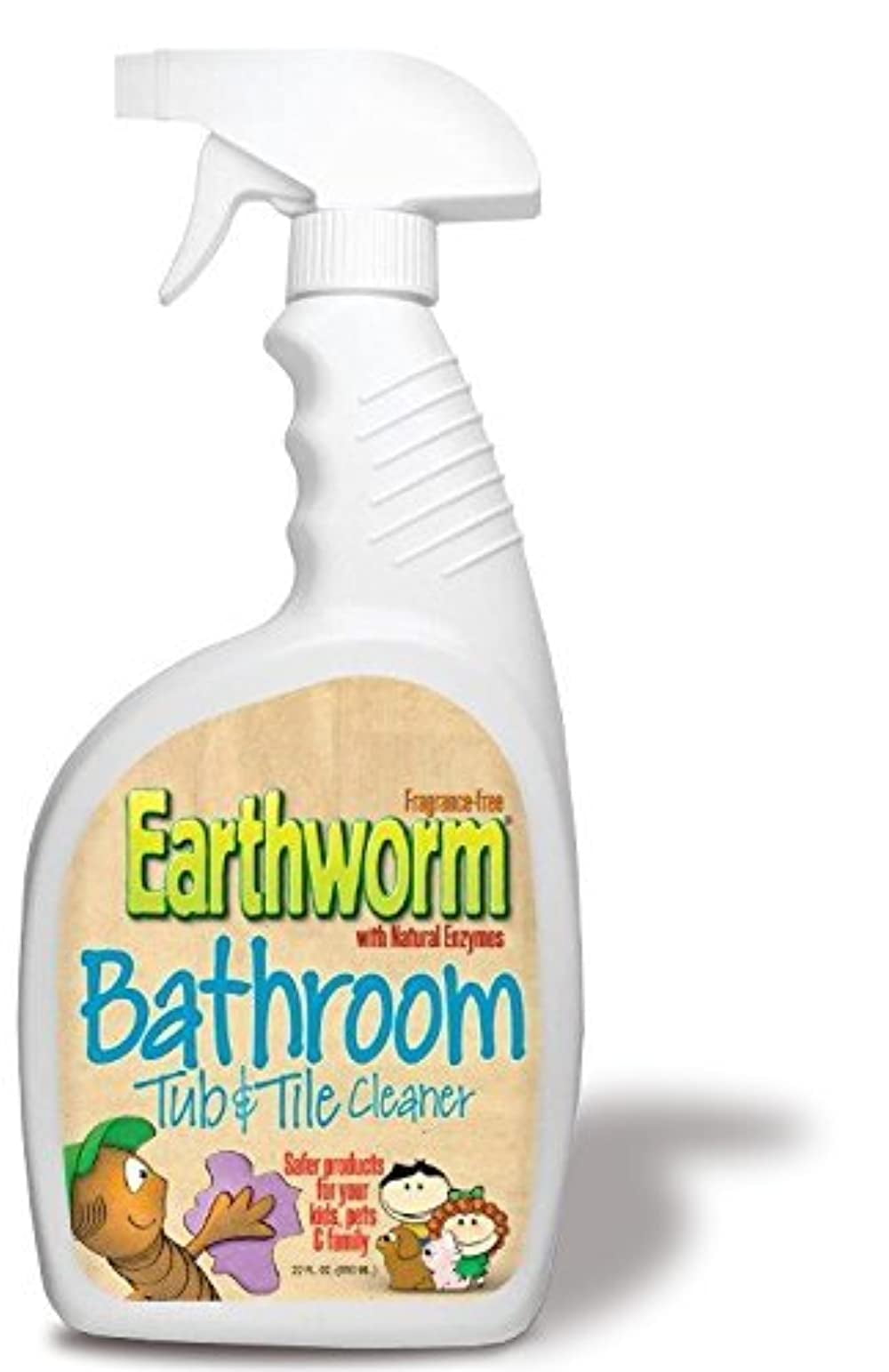Earthworm Bathroom Tub & Tile Cleaner Natural Enzymes, Safer for