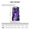 thumbnail image 4 of Naloa Purple Pattern White Tiger Basketball Jersey Reversible Men's Mesh Athletic Sports Shirts Training Practice S-4XL4X-Large, 4 of 6