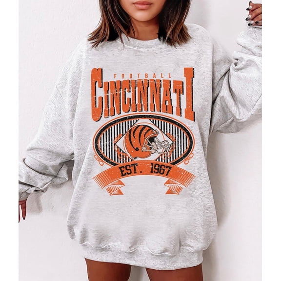 Cincinnati Football Vintage 90s Style Sweatshirt, Cincinnati Football Shirt