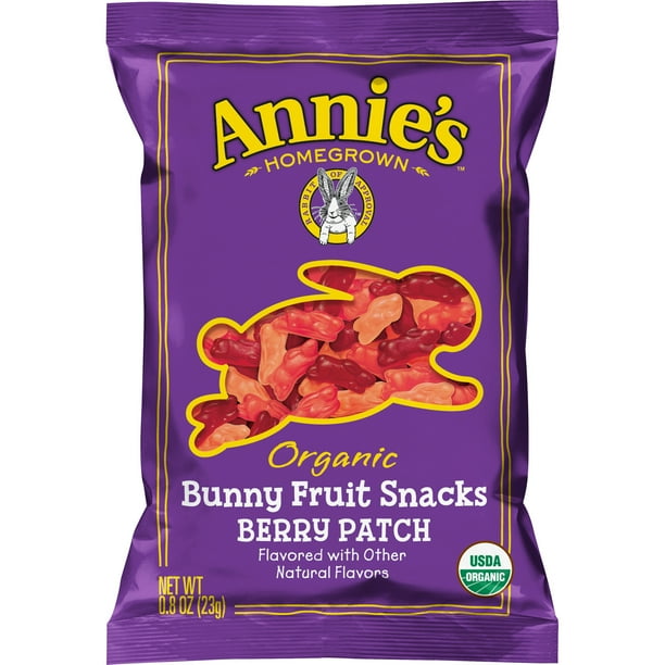 Annie's Organic Bunny Fruit Snacks, Berry Patch, 0.8 OZ