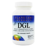 Planetary Herbals - DGL Deglycyrrhizinated Licorice Professional Strength - 100 Chewable Tablets