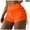 Orange, variant on Womens Brazilian Bikini Bottoms - High Waist, Side Tie, Thong Swimbottom, Quick-Dry Polyester, M-XXXL Sizes