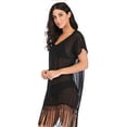 thumbnail image 3 of Tinglu Chiffon Tassel Dress Women Bikini Cover Up Swimsuits, 3 of 7