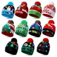 thumbnail image 6 of LED Light up Christmas Beanie Hats Xmas Knitted Hat Winter Hat Holiday Funny LED Knitted Cap for Women Men Adult, 6 of 6