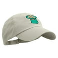 thumbnail image 5 of Green Top Hat Low Profile Washed Cap - White OSFM, 5 of 5