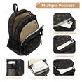thumbnail image 3 of Bow Backpack Bow Backpack Cute Kawaii Backpack Set Aesthetic Daypack Bow Rucksack for Women, Pink Bow Shoulder Bag 3PCS Set, Cute Large Capacity Versatile Rucksack, 3 of 3