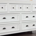 thumbnail image 2 of Furniture of America Ender Wood 7-Drawer Dresser with Mirror in White, 2 of 4