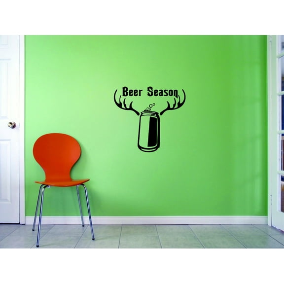 Custom Wall Decal Sticker : Beer Season Home Decor 10x20"