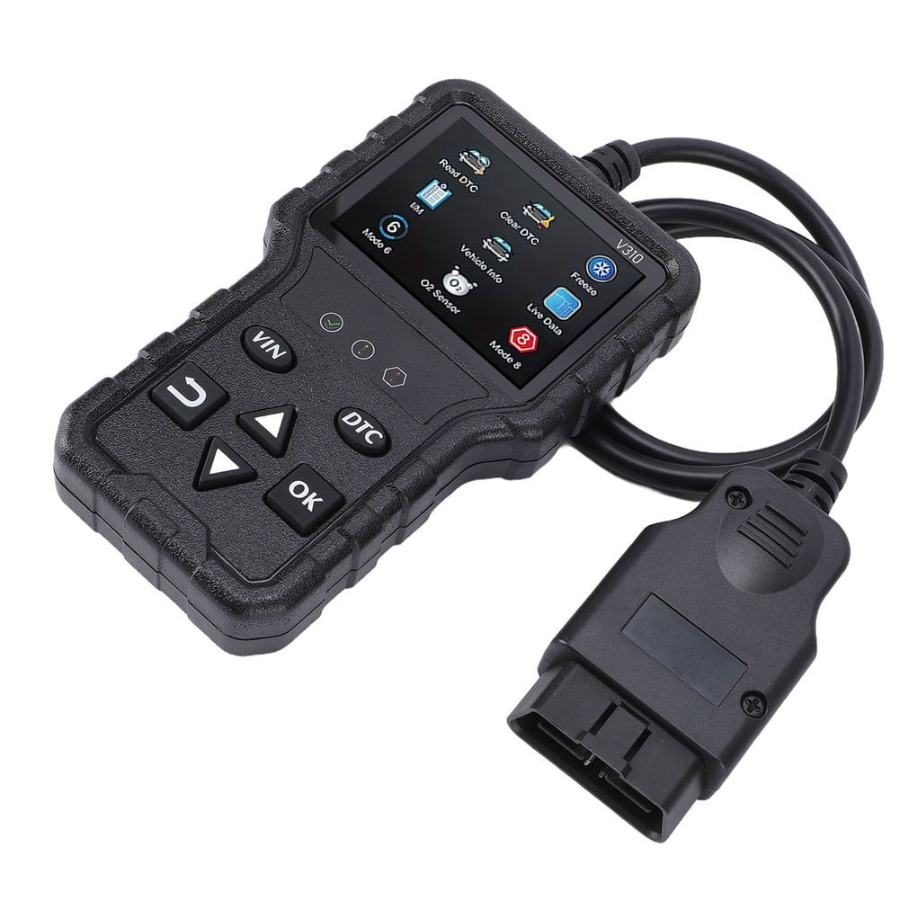 TeeRees Car Truck And Suv for Obd2 Scanner Diagnostic tool with Voltage Tester for Obdii Vehicles Read And Engine Fault Codes Clear