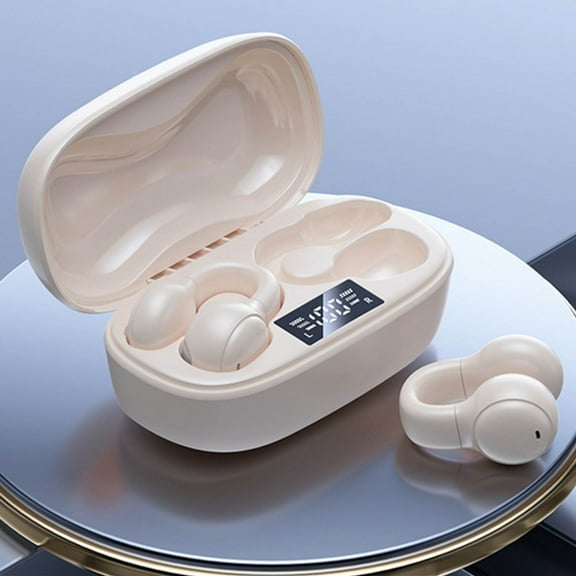 QTOCIO Bluetooth Headphones, New In Ear Earphones Transparent Mini Bluetooth Earphones High Power Sports Earphones Wireless Bluetooth