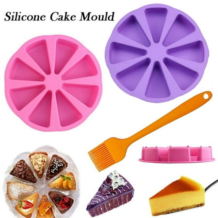 

8 Cavity Baking Mold Silicone Scones Pan Portion Cake Mold DIY Baking Tool For Make Pie Pizza Soap