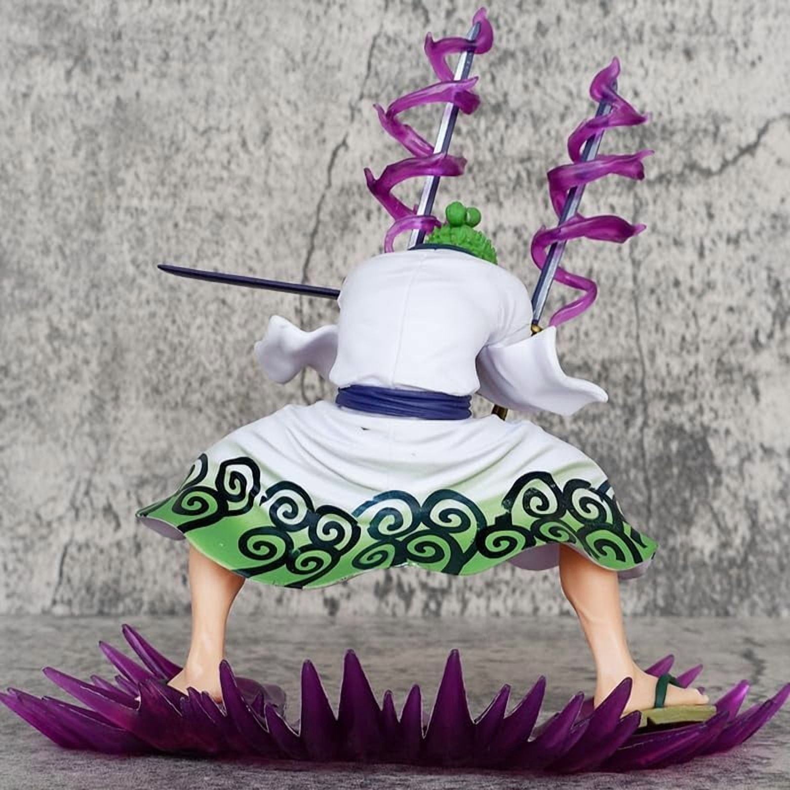 Newly Roronoa Zoro Figure Monkey D. Luffy Figure Edward Newlygate Figure Fighting Anime Figures 19cm/7.5inch Handmade PVC Manga Craft Gift (Zoro)