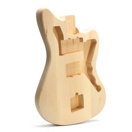 Exterior Body Parts Replacement - DIY Guitar Kit, Unfinished Jazzmaster Electric Guitar Body Basswood Guitar Parts Replacement