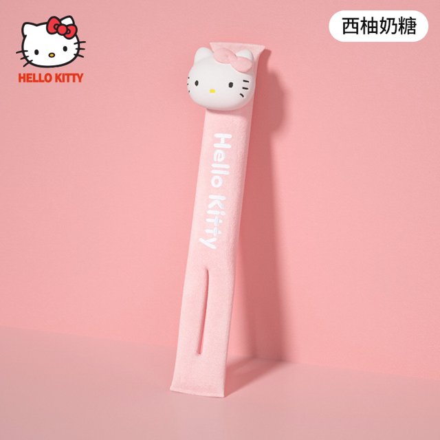 Sanrio Kawaii accesorios de coche Anime Hello Kitty Kt gato asiento de felpa borde costura tira a prueba de fugas abrazadera enchufe a prueba de dibujos animados Plushie